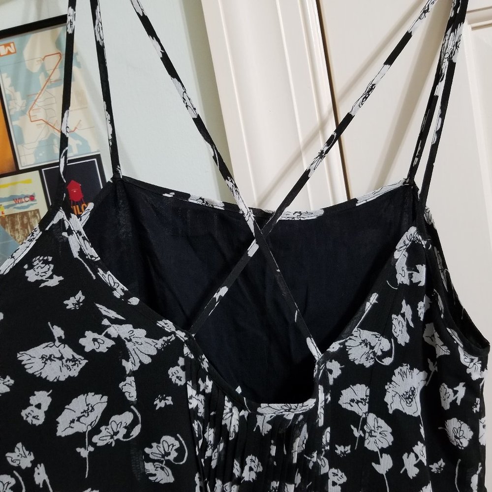 Kimchi Blue dress Small floral print maxi 90's style sleeveless lined chiffon UO - Picture 8 of 11